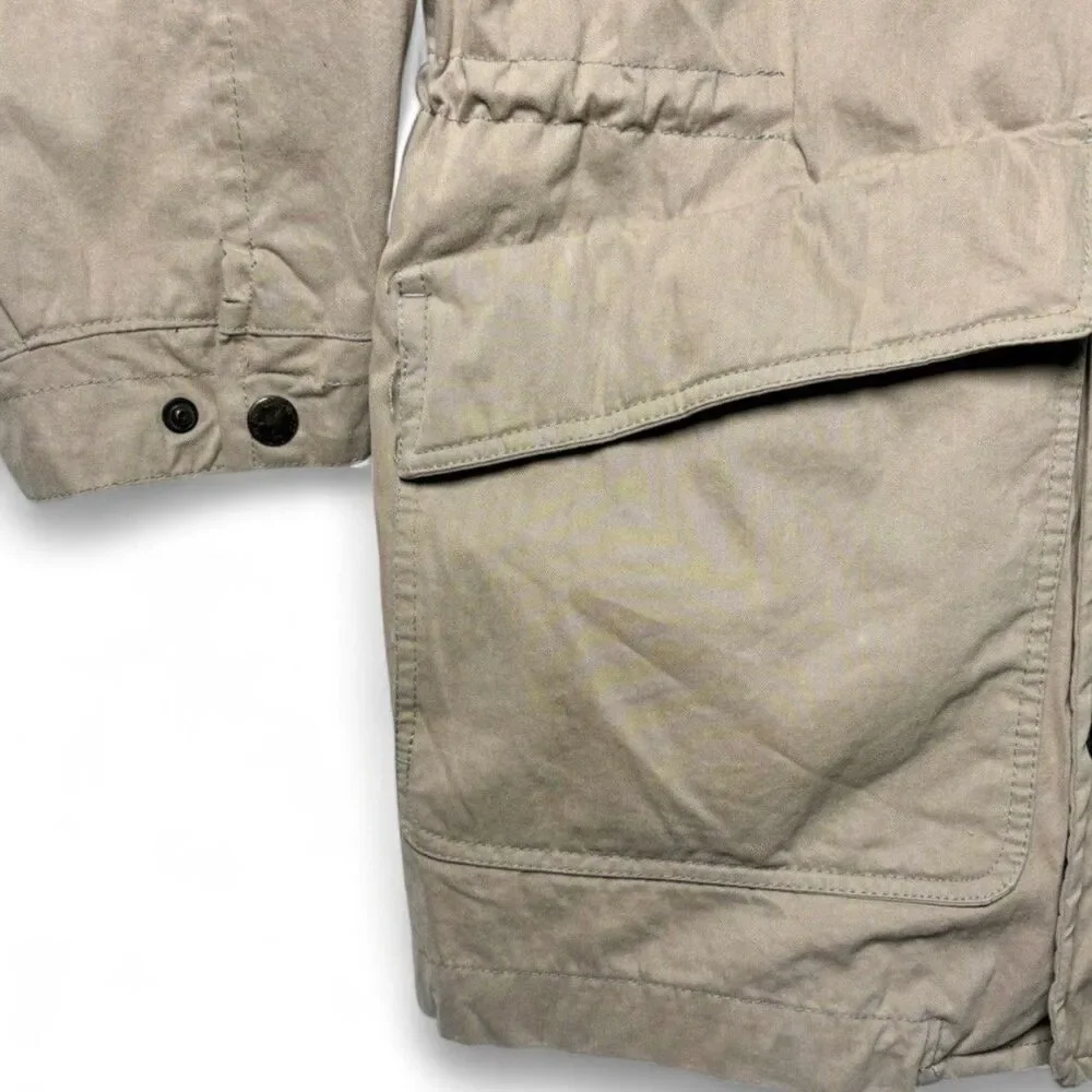 90s Vintage London Fog Classic Khaki Field Coat, Removable Liner Men's sz L Tall